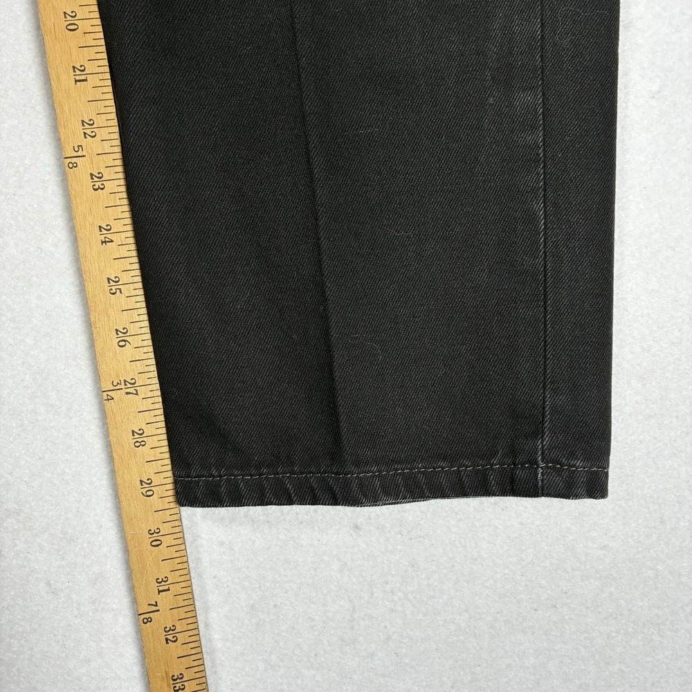 Levi's 550 Jeans Men's 40x30 Black Denim Relaxed Tapered Leg High Rise Workwear - Picture 9 of 15